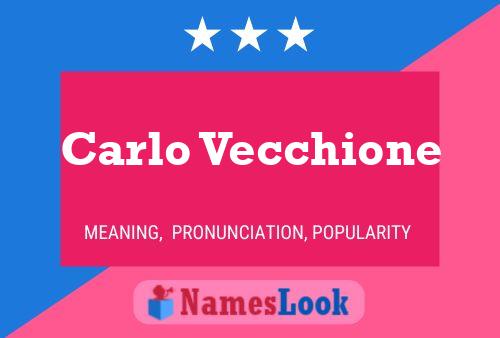 Póster del nombre Carlo Vecchione