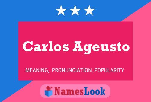 Póster del nombre Carlos Ageusto