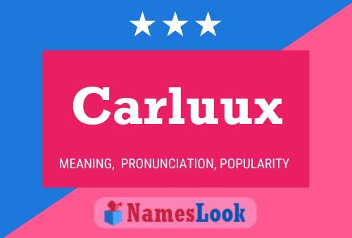 Póster del nombre Carluux