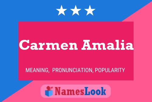 Póster del nombre Carmen Amalia