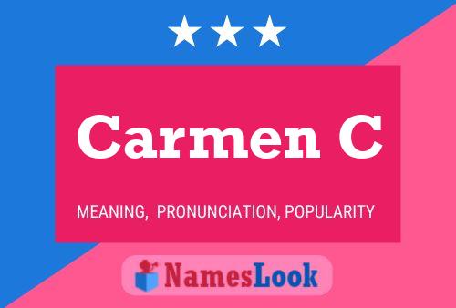 Póster del nombre Carmen C