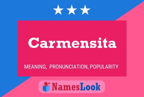 Póster del nombre Carmensita