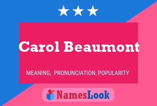 Póster del nombre Carol Beaumont