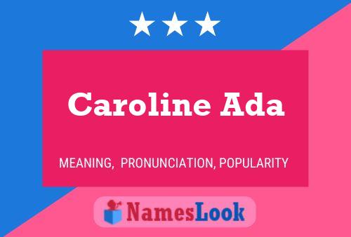 Póster del nombre Caroline Ada