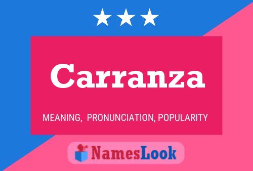 Póster del nombre Carranza