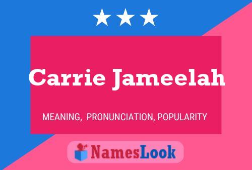 Póster del nombre Carrie Jameelah