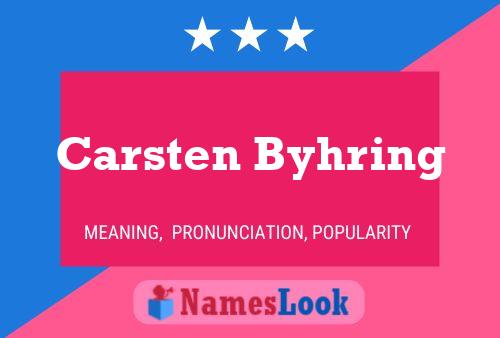 Póster del nombre Carsten Byhring