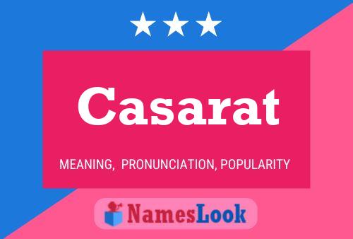 Póster del nombre Casarat