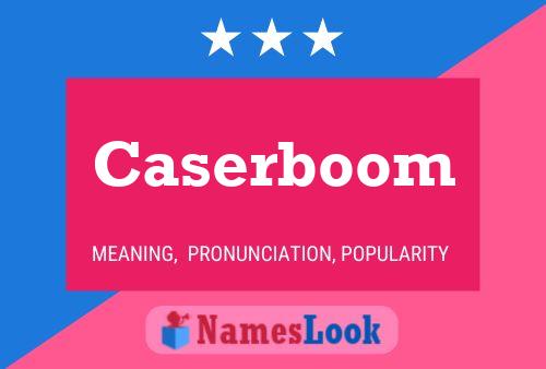 Póster del nombre Caserboom