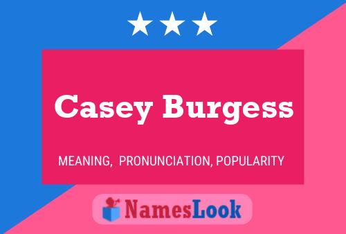 Póster del nombre Casey Burgess