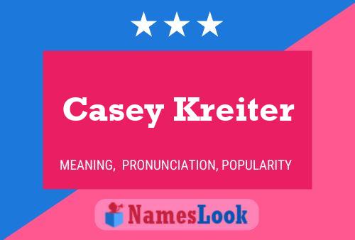 Póster del nombre Casey Kreiter