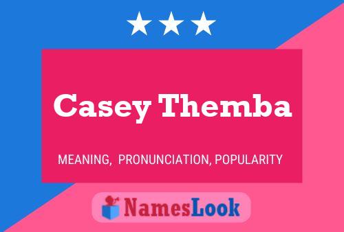 Póster del nombre Casey Themba