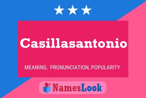 Póster del nombre Casillasantonio