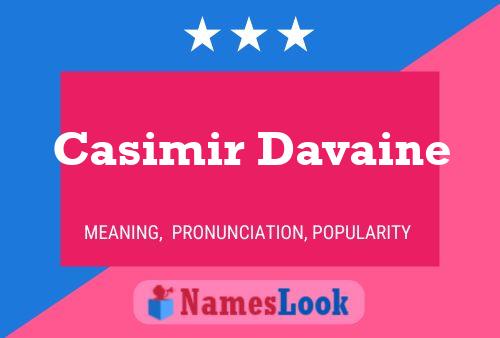 Póster del nombre Casimir Davaine