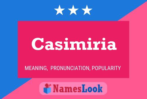 Póster del nombre Casimiria