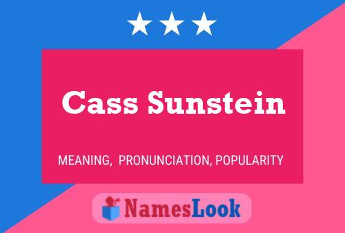 Póster del nombre Cass Sunstein