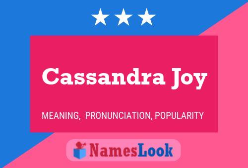 Póster del nombre Cassandra Joy