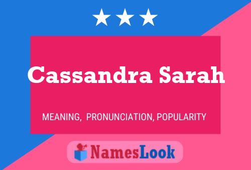 Póster del nombre Cassandra Sarah