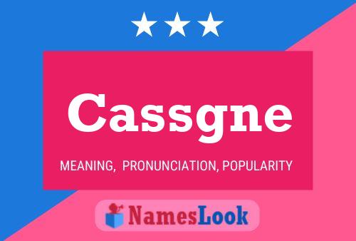 Póster del nombre Cassgne