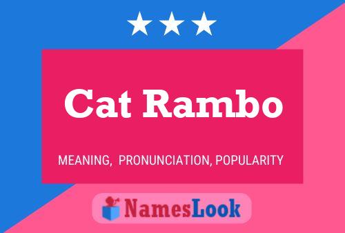 Póster del nombre Cat Rambo