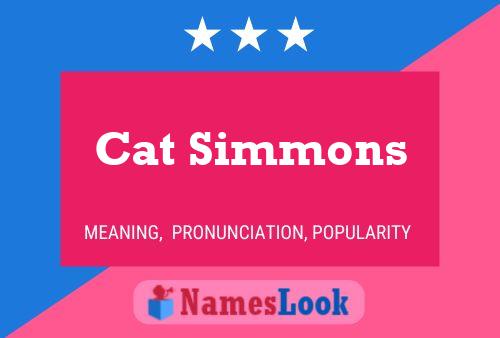 Póster del nombre Cat Simmons