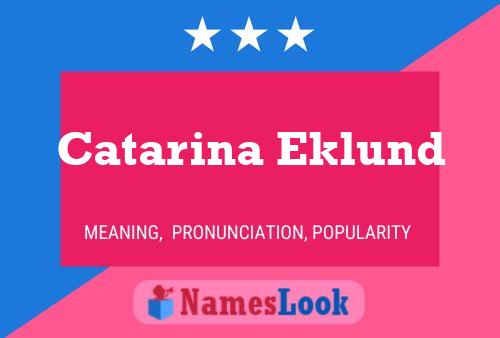 Póster del nombre Catarina Eklund