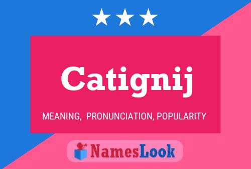 Póster del nombre Catignij