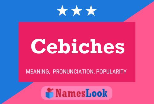 Póster del nombre Cebiches