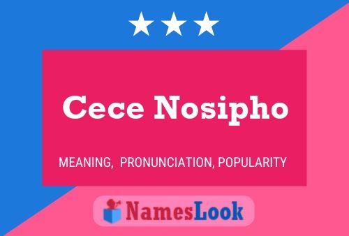 Póster del nombre Cece Nosipho