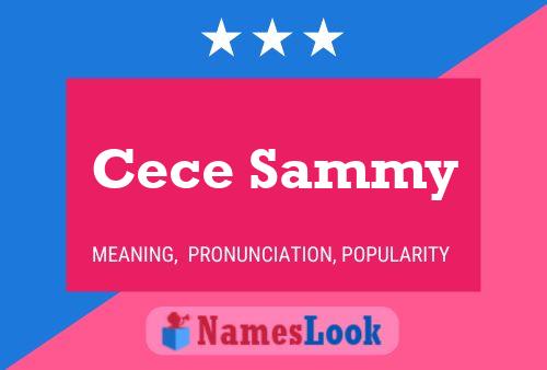 Póster del nombre Cece Sammy