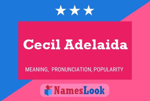 Póster del nombre Cecil Adelaida