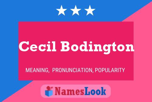 Póster del nombre Cecil Bodington