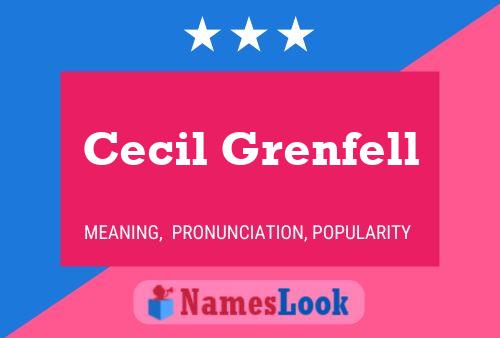 Póster del nombre Cecil Grenfell