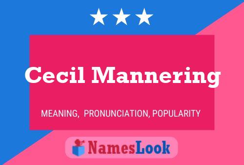 Póster del nombre Cecil Mannering