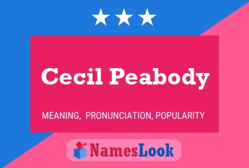 Póster del nombre Cecil Peabody