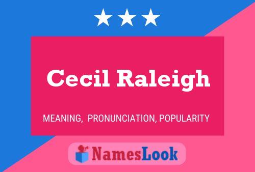 Póster del nombre Cecil Raleigh