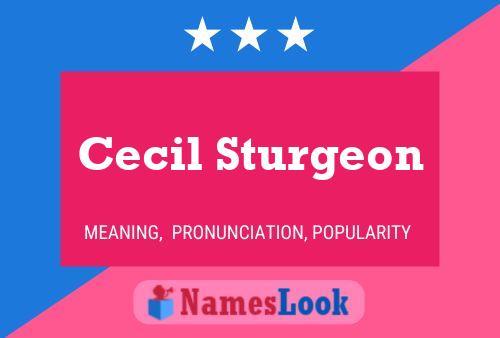 Póster del nombre Cecil Sturgeon