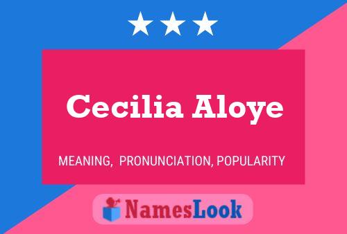 Póster del nombre Cecilia Aloye