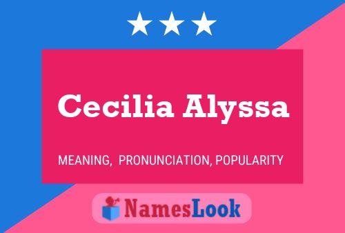 Póster del nombre Cecilia Alyssa