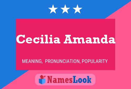 Póster del nombre Cecilia Amanda