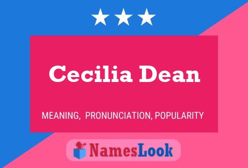 Póster del nombre Cecilia Dean