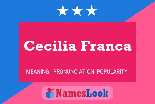 Póster del nombre Cecilia Franca