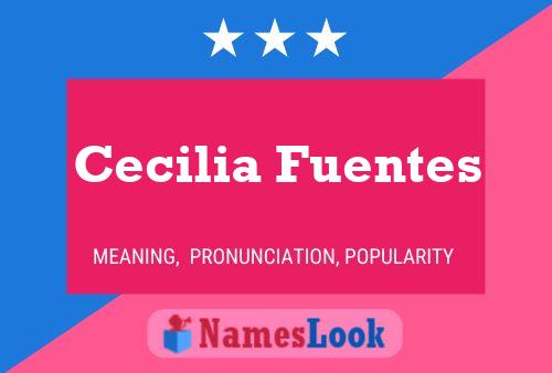 Póster del nombre Cecilia Fuentes