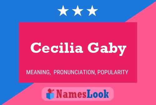 Póster del nombre Cecilia Gaby