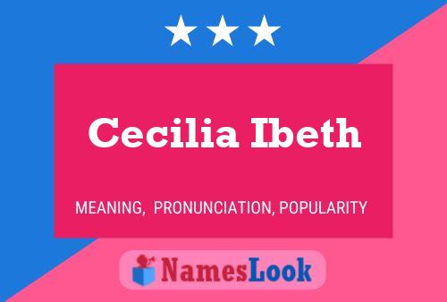 Póster del nombre Cecilia Ibeth