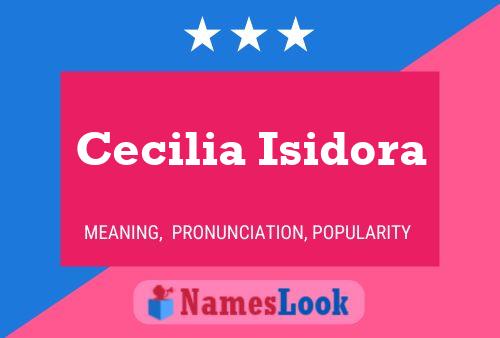 Póster del nombre Cecilia Isidora