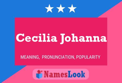 Póster del nombre Cecilia Johanna