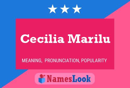 Póster del nombre Cecilia Marilu