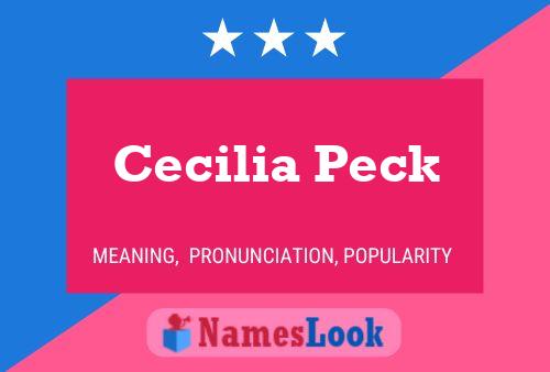 Póster del nombre Cecilia Peck