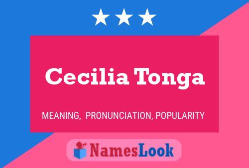 Póster del nombre Cecilia Tonga